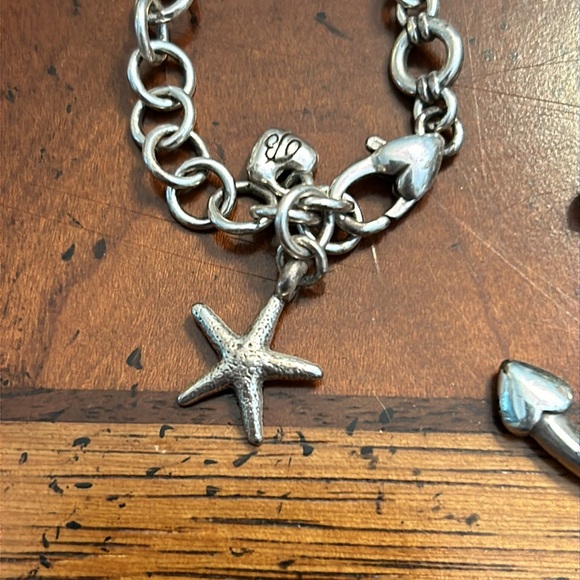 Brighton Anchor Pendant Necklace Long Gold Silver Adjustable - Picture 4 of 5